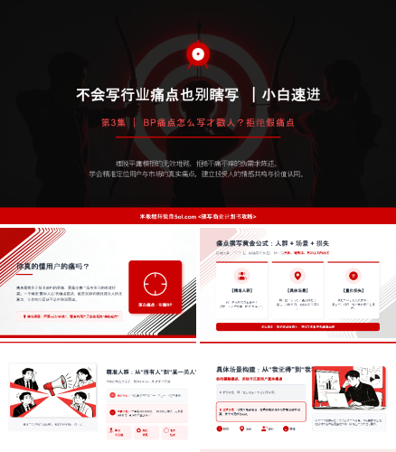 撰写商业计划书攻略-第三集 不会写行业痛点也别瞎写 小白速进.pptx