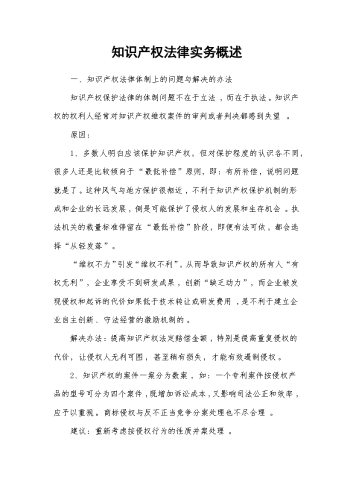 知识产权法律实务概述.docx