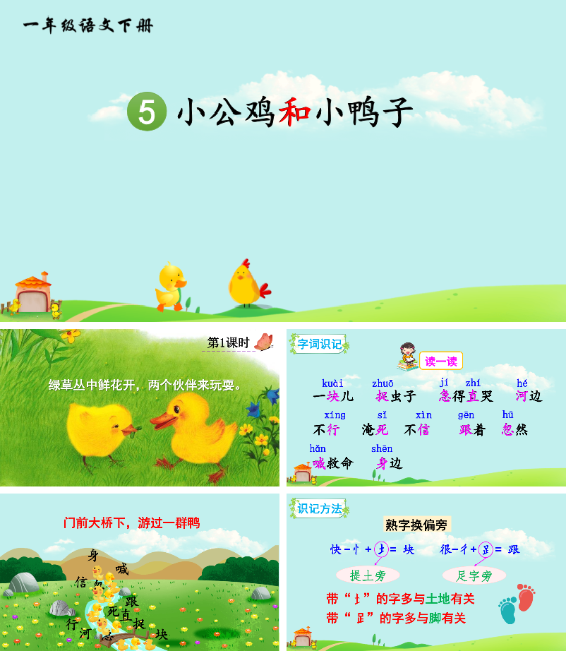 小公鸡和小鸭子PPT课件.pptx