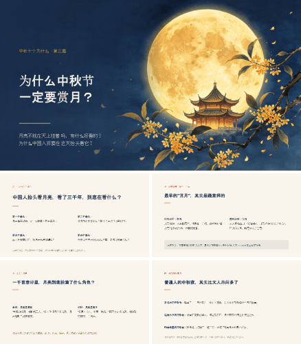 2026年中秋节为什么要赏月？从祭月到赏月的三千年演变与文化意义.pptx